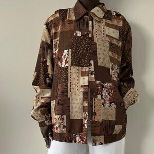 Brown Vintage Tanjay Patchwork Jacket